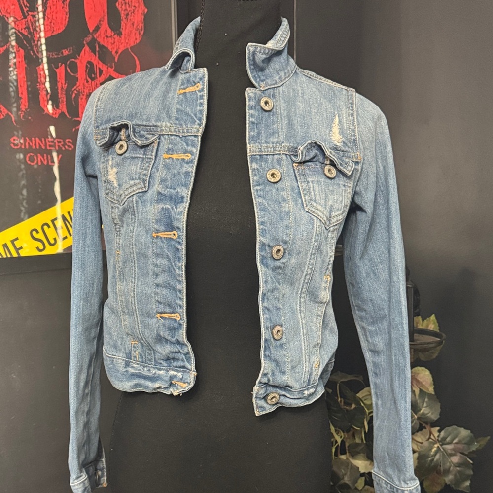 Abercrombie & Fitch Light Blue Denim Jacket